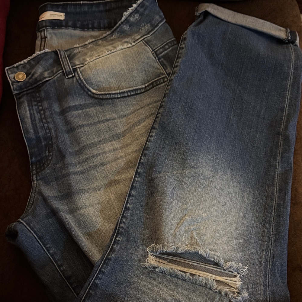 KanCan Jeans- medium dark distressed skinny jeans
